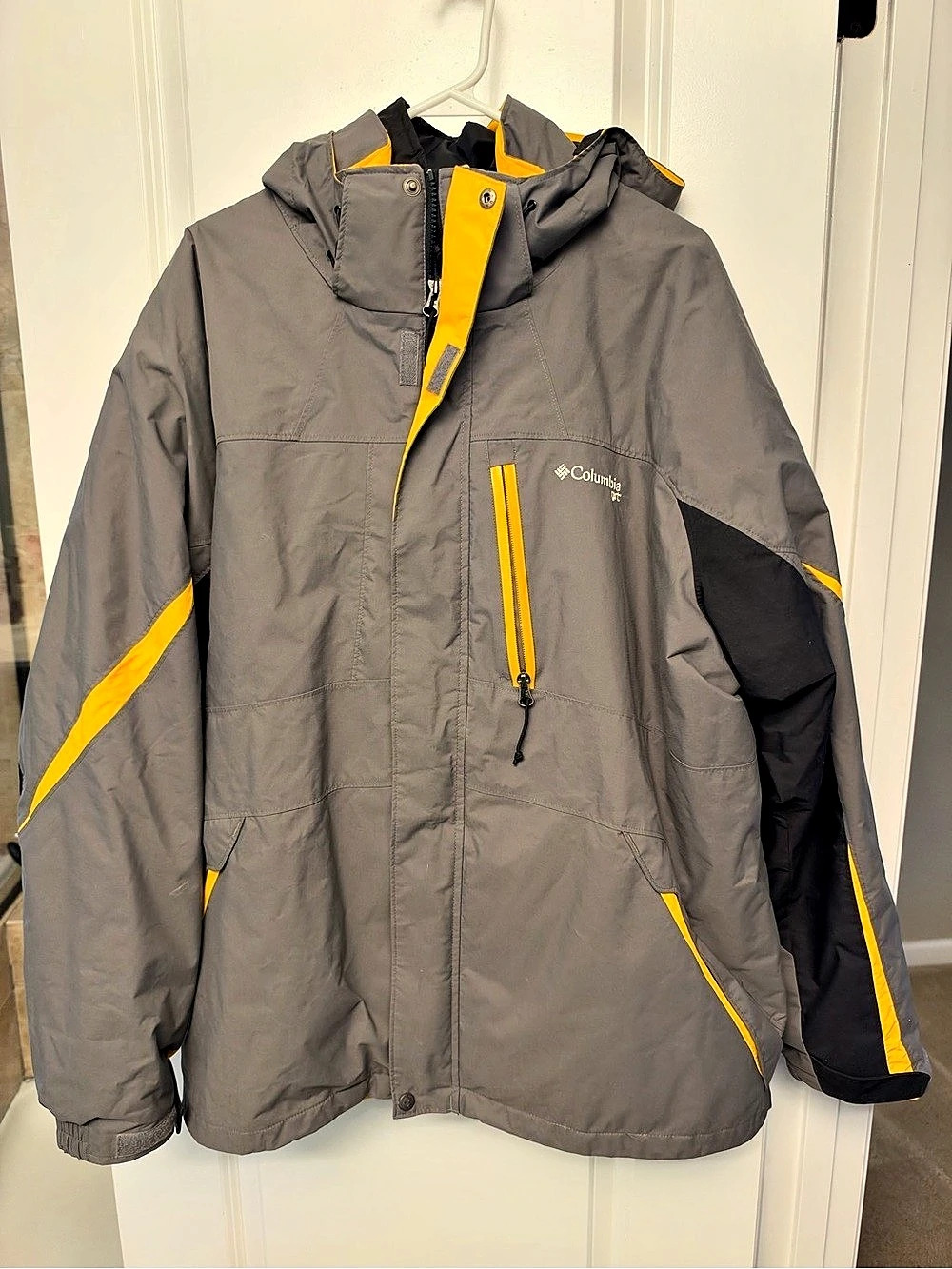 Columbia GRT Interchange 3 in 1 Jacket Gray & Yellow XL